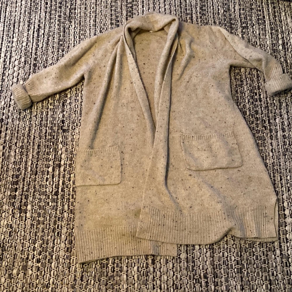 Soft and cozy women’s long knit cardigan, a bit oversized